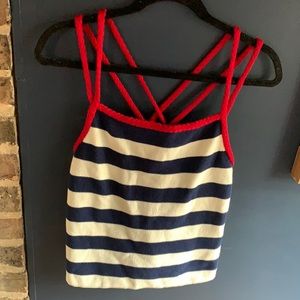 Tory Burch nautical knit tank top